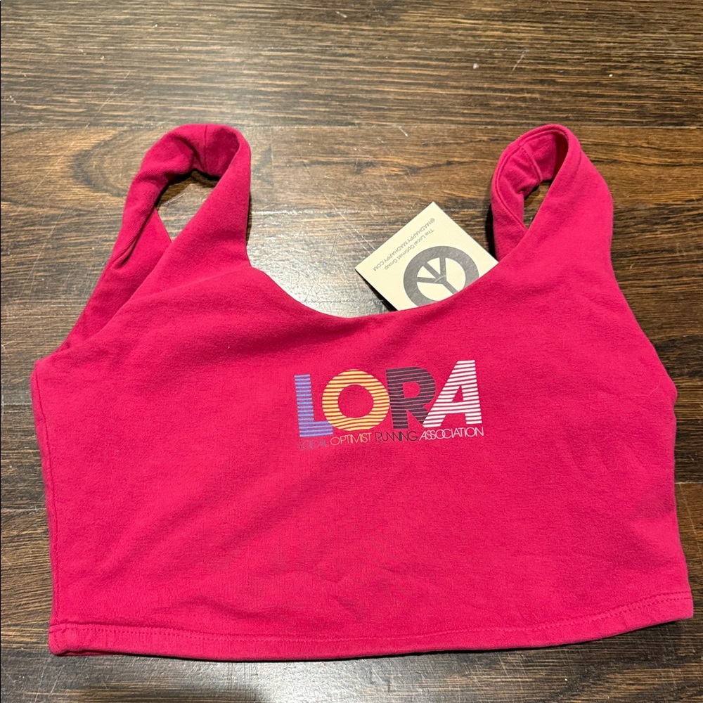 Mad Happy Red LORA sport bra